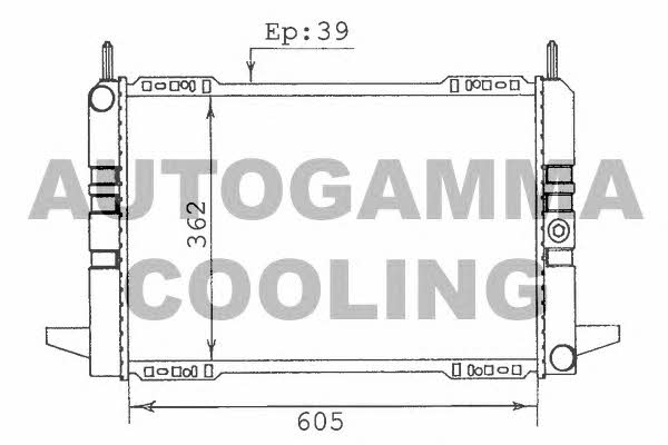 Autogamma 100375 Radiator, engine cooling 100375: Buy near me in Poland at 2407.PL - Good price!