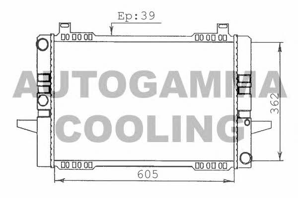 Autogamma 100378 Radiator, engine cooling 100378: Buy near me in Poland at 2407.PL - Good price!