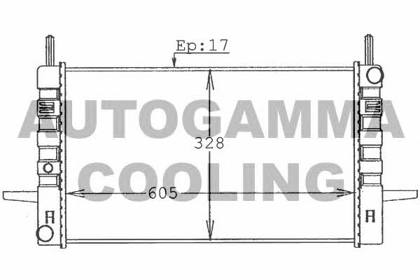 Autogamma 100385 Радіатор охолодження двигуна 100385: Приваблива ціна - Купити у Польщі на 2407.PL!