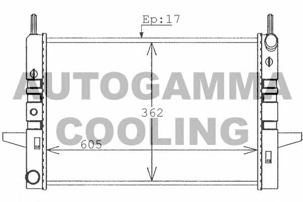 Autogamma 100386 Radiator, engine cooling 100386: Buy near me in Poland at 2407.PL - Good price!