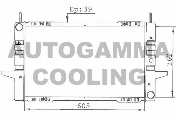 Autogamma 100387 Radiator, engine cooling 100387: Buy near me in Poland at 2407.PL - Good price!