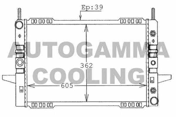 Autogamma 100388 Radiator, engine cooling 100388: Buy near me in Poland at 2407.PL - Good price!