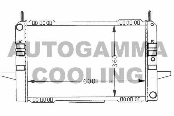 Autogamma 100390 Radiator, engine cooling 100390: Buy near me in Poland at 2407.PL - Good price!
