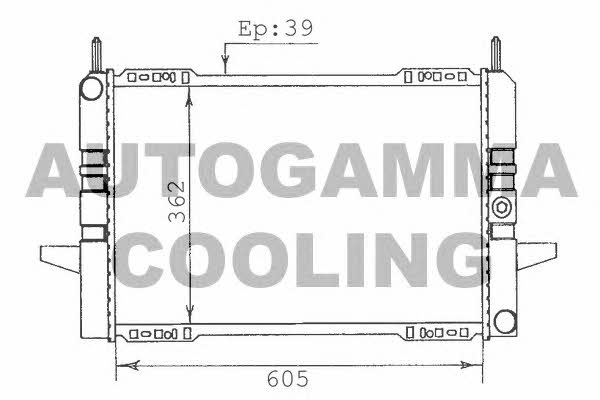 Autogamma 100391 Radiator, engine cooling 100391: Buy near me in Poland at 2407.PL - Good price!