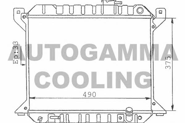 Autogamma 100400 Радиатор охлаждения двигателя 100400: Отличная цена - Купить в Польше на 2407.PL!