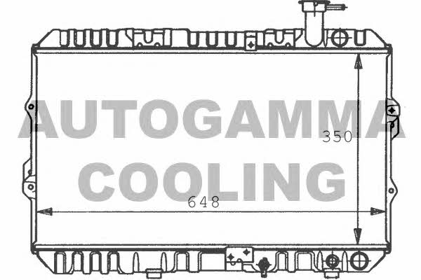 Autogamma 100418 Радіатор охолодження двигуна 100418: Приваблива ціна - Купити у Польщі на 2407.PL!