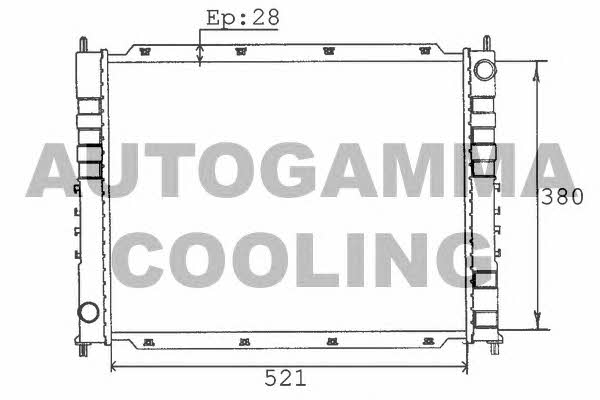 Autogamma 100422 Radiator, engine cooling 100422: Buy near me in Poland at 2407.PL - Good price!