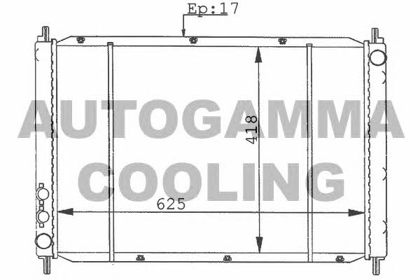 Autogamma 100424 Radiator, engine cooling 100424: Buy near me in Poland at 2407.PL - Good price!