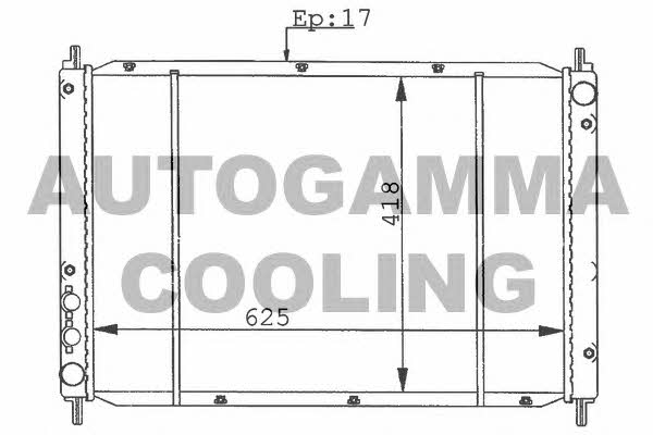 Autogamma 100425 Radiator, engine cooling 100425: Buy near me in Poland at 2407.PL - Good price!