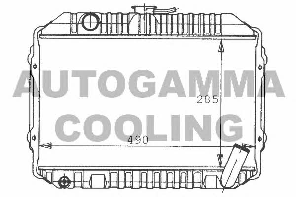 Autogamma 100437 Radiator, engine cooling 100437: Buy near me in Poland at 2407.PL - Good price!