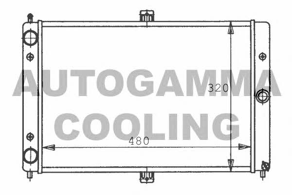 Autogamma 100444 Radiator, engine cooling 100444: Buy near me in Poland at 2407.PL - Good price!