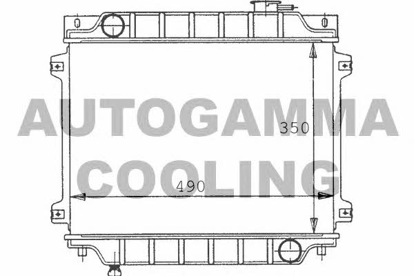 Autogamma 100492 Radiator, engine cooling 100492: Buy near me in Poland at 2407.PL - Good price!