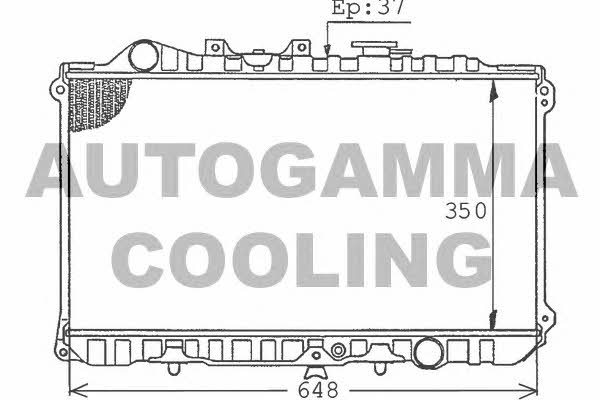 Autogamma 100505 Radiator, engine cooling 100505: Buy near me in Poland at 2407.PL - Good price!