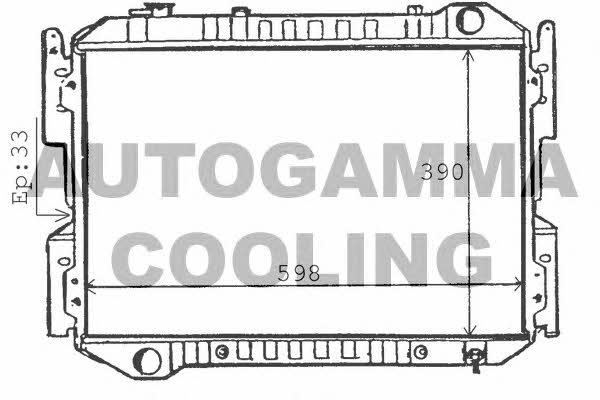 Autogamma 100510 Radiator, engine cooling 100510: Buy near me in Poland at 2407.PL - Good price!