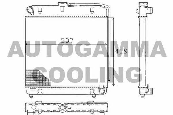 Autogamma 100531 Radiator, engine cooling 100531: Buy near me at 2407.PL in Poland at an Affordable price!
