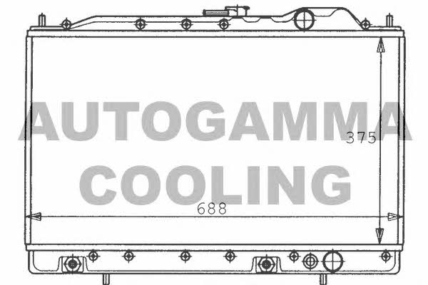 Autogamma 100586 Радиатор охлаждения двигателя 100586: Отличная цена - Купить в Польше на 2407.PL!
