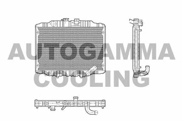Autogamma 100590 Radiator, engine cooling 100590: Buy near me in Poland at 2407.PL - Good price!