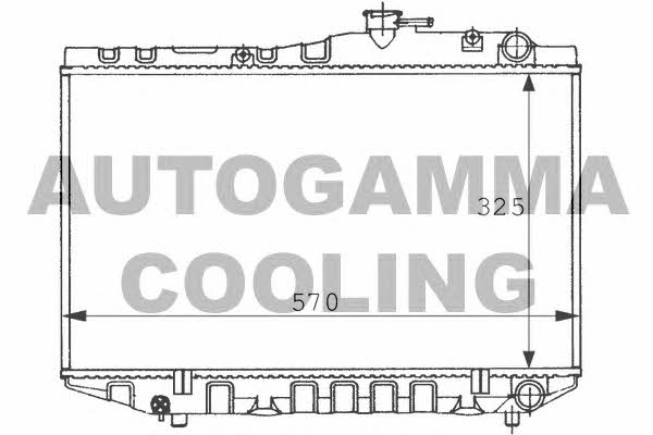 Autogamma 101018 Радиатор охлаждения двигателя 101018: Отличная цена - Купить в Польше на 2407.PL!