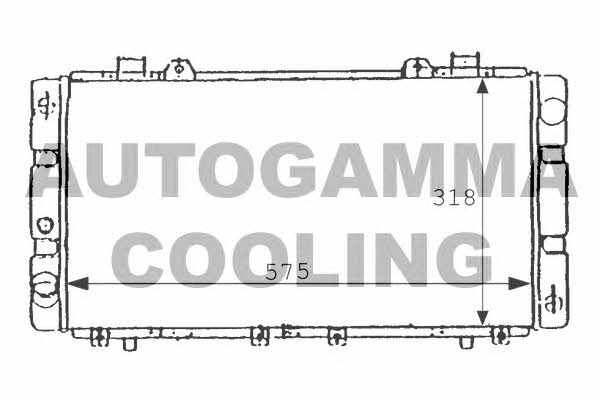Autogamma 101025 Радиатор охлаждения двигателя 101025: Отличная цена - Купить в Польше на 2407.PL!