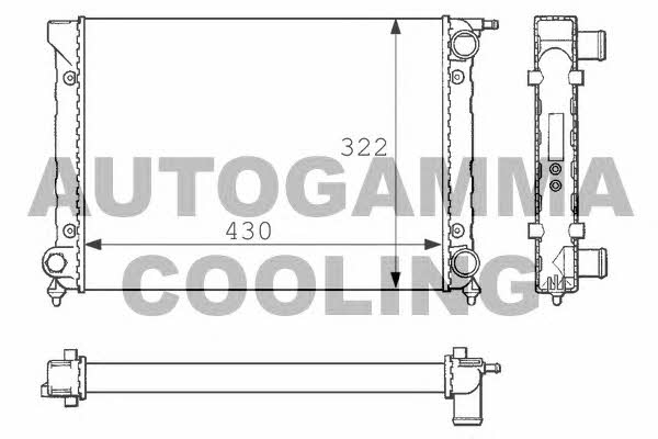 Autogamma 101051 Радіатор охолодження двигуна 101051: Приваблива ціна - Купити у Польщі на 2407.PL!