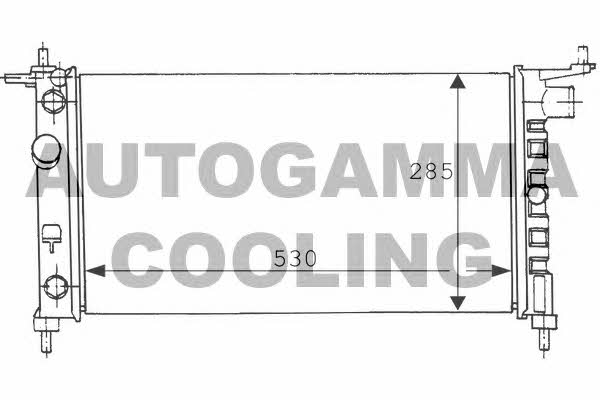 Autogamma 100676 Radiator, engine cooling 100676: Buy near me in Poland at 2407.PL - Good price!