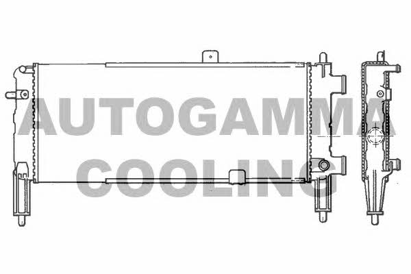 Autogamma 100704 Радиатор охлаждения двигателя 100704: Отличная цена - Купить в Польше на 2407.PL!