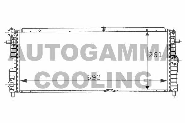 Autogamma 100708 Радіатор охолодження двигуна 100708: Приваблива ціна - Купити у Польщі на 2407.PL!
