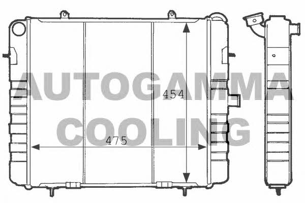 Autogamma 100718 Radiator, engine cooling 100718: Buy near me in Poland at 2407.PL - Good price!