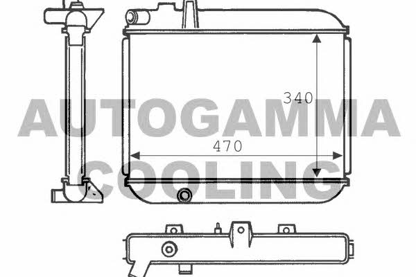 Autogamma 100748 Kühler motorkühlung 100748: Kaufen Sie zu einem guten Preis in Polen bei 2407.PL!