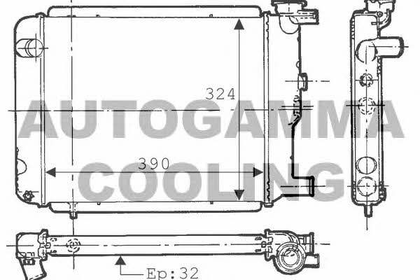 Autogamma 100751 Kühler motorkühlung 100751: Kaufen Sie zu einem guten Preis in Polen bei 2407.PL!