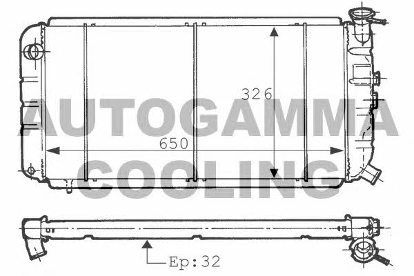 Autogamma 100752 Kühler motorkühlung 100752: Kaufen Sie zu einem guten Preis in Polen bei 2407.PL!