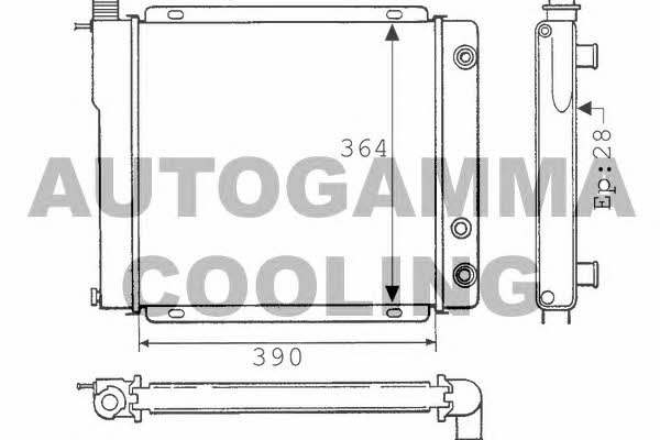 Autogamma 100794 Kühler motorkühlung 100794: Kaufen Sie zu einem guten Preis in Polen bei 2407.PL!