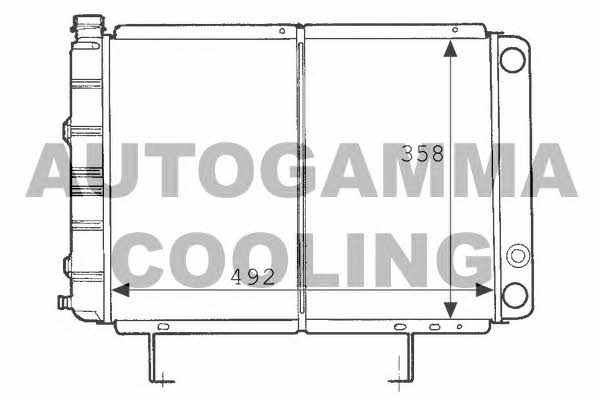 Autogamma 100796 Kühler motorkühlung 100796: Kaufen Sie zu einem guten Preis in Polen bei 2407.PL!