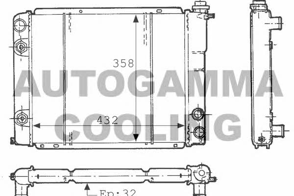 Autogamma 100801 Kühler motorkühlung 100801: Kaufen Sie zu einem guten Preis in Polen bei 2407.PL!