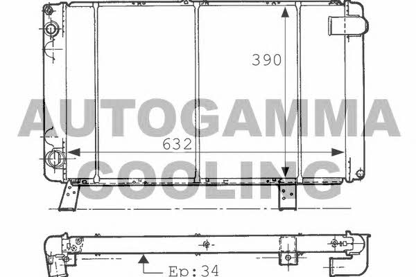 Autogamma 100806 Kühler motorkühlung 100806: Kaufen Sie zu einem guten Preis in Polen bei 2407.PL!