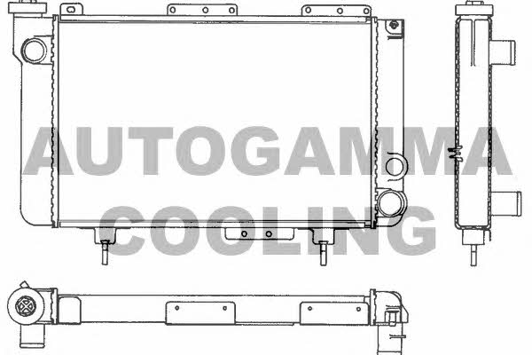 Autogamma 100820 Радіатор охолодження двигуна 100820: Приваблива ціна - Купити у Польщі на 2407.PL!