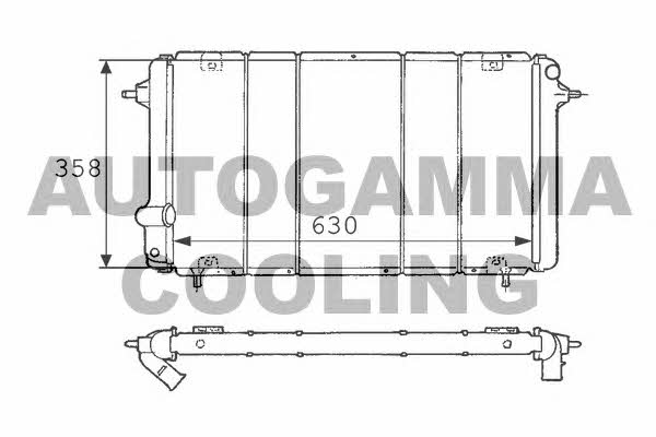 Autogamma 100878 Radiator, engine cooling 100878: Buy near me in Poland at 2407.PL - Good price!