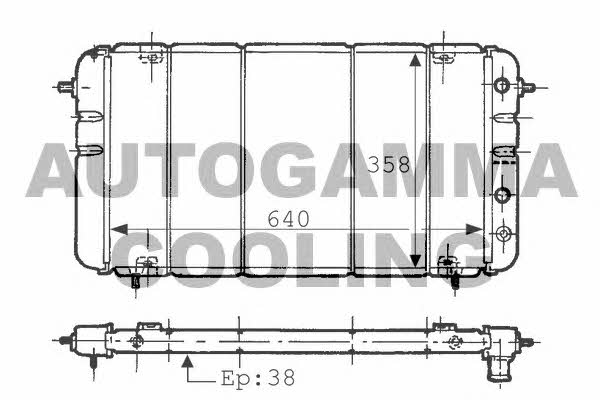 Autogamma 100881 Radiator, engine cooling 100881: Buy near me in Poland at 2407.PL - Good price!