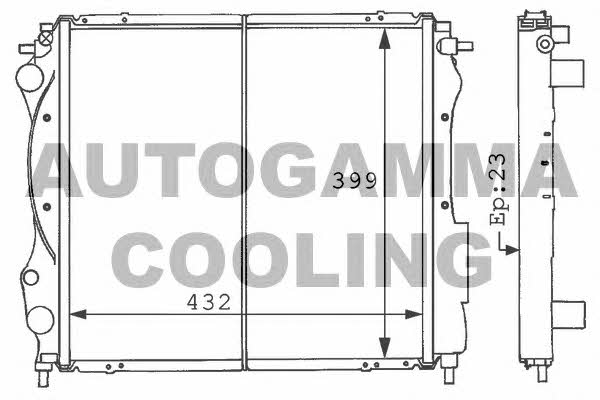 Autogamma 100884 Kühler motorkühlung 100884: Kaufen Sie zu einem guten Preis in Polen bei 2407.PL!