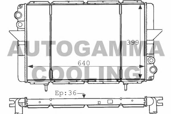 Autogamma 100901 Radiator, engine cooling 100901: Buy near me in Poland at 2407.PL - Good price!