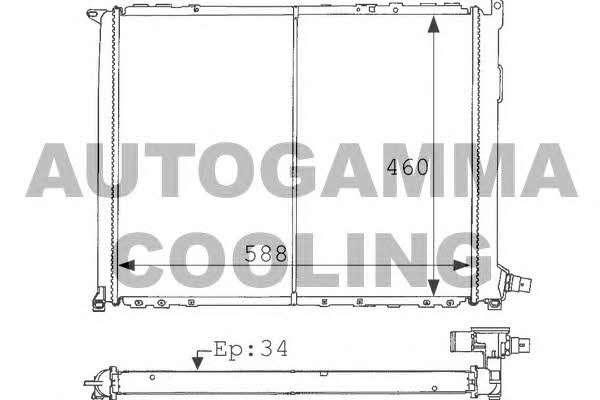 Autogamma 100907 Kühler motorkühlung 100907: Kaufen Sie zu einem guten Preis in Polen bei 2407.PL!