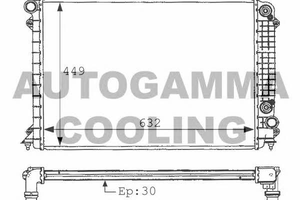 Autogamma 101119 Радиатор охлаждения двигателя 101119: Отличная цена - Купить в Польше на 2407.PL!