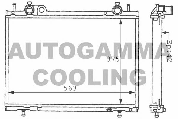 Autogamma 101178 Радиатор охлаждения двигателя 101178: Купить в Польше - Отличная цена на 2407.PL!