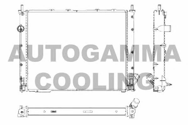 Autogamma 101182 Радиатор охлаждения двигателя 101182: Отличная цена - Купить в Польше на 2407.PL!