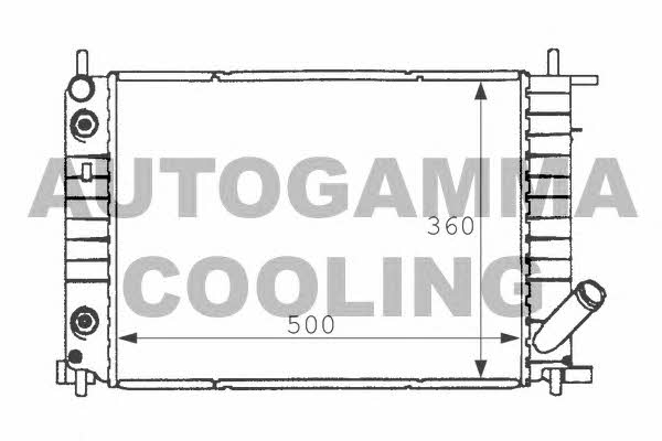 Autogamma 101196 Радиатор охлаждения двигателя 101196: Отличная цена - Купить в Польше на 2407.PL!