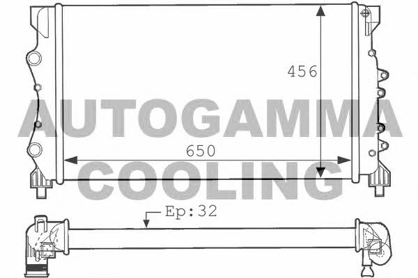 Autogamma 101244 Kühler motorkühlung 101244: Kaufen Sie zu einem guten Preis in Polen bei 2407.PL!