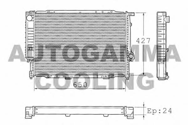 Autogamma 101367 Радіатор охолодження двигуна 101367: Приваблива ціна - Купити у Польщі на 2407.PL!