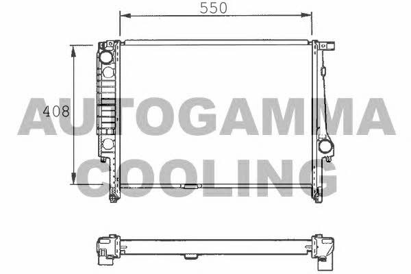 Autogamma 101368 Radiator, engine cooling 101368: Buy near me in Poland at 2407.PL - Good price!