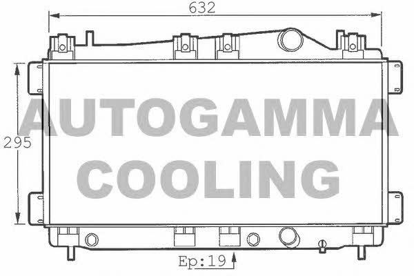 Autogamma 101395 Радиатор охлаждения двигателя 101395: Отличная цена - Купить в Польше на 2407.PL!