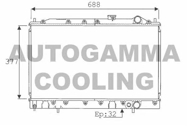 Autogamma 101433 Радиатор охлаждения двигателя 101433: Отличная цена - Купить в Польше на 2407.PL!